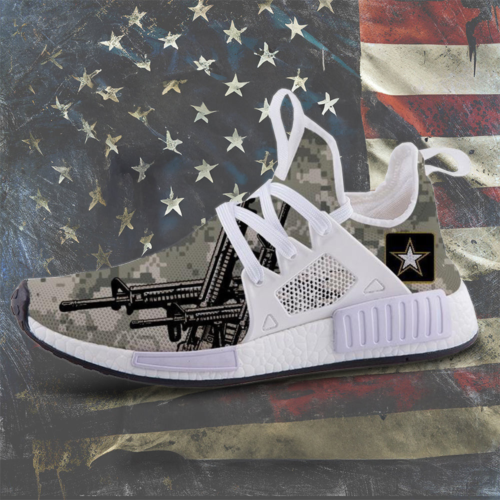 US Army Rifle Camo Shoes Pride Military Army Patriotic Sneakers Gifts For Boyfriend US Army Rifle Camo Shoes Pride Military Army Patriotic Sneakers Gifts For Boyfriend