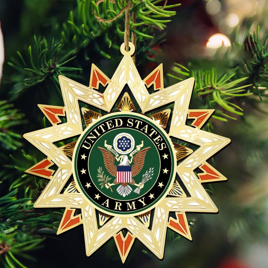 US Army Veteran Christmas Ornament Christmas Decor Xmas Presents For Patriots