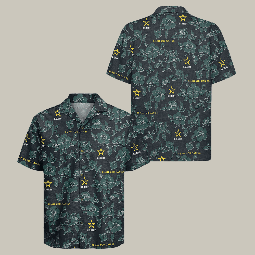 US Army Veteran Hawaiian Shirt Be All You Can Be Shirt Army Veteran Present