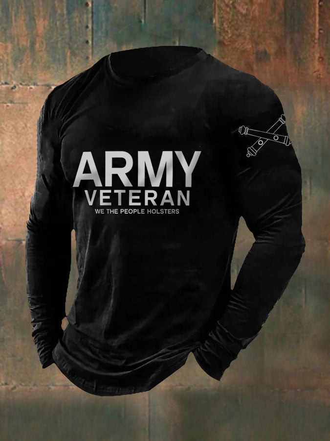 US Army Veteran Long Sleeve Shirt We The People Veteran Merch Military Gifts