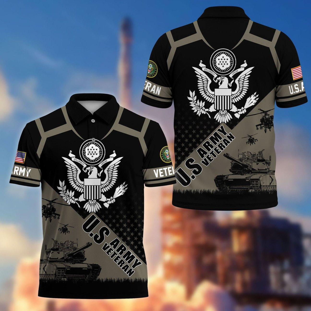 US Army Veterans Polo Shirt Perfect Gift for Father and Husband and Friends on Veterans Day
