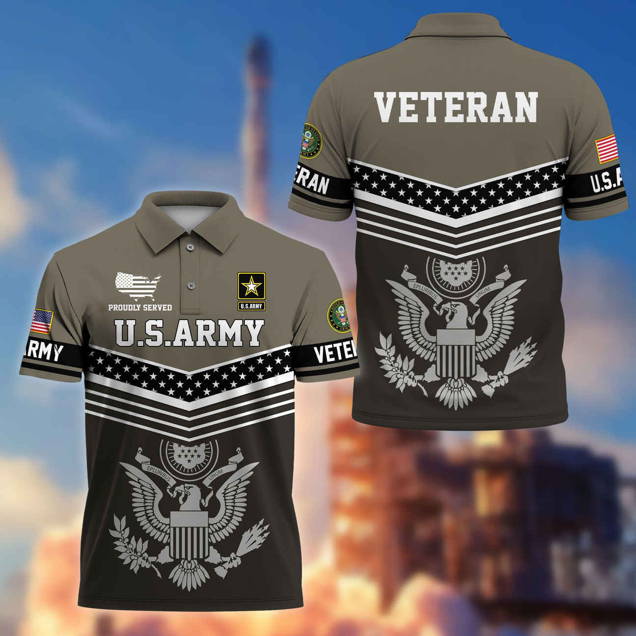 US Army Veterans Polo Shirt Veteran's Day Shirt Best Gifts For Father