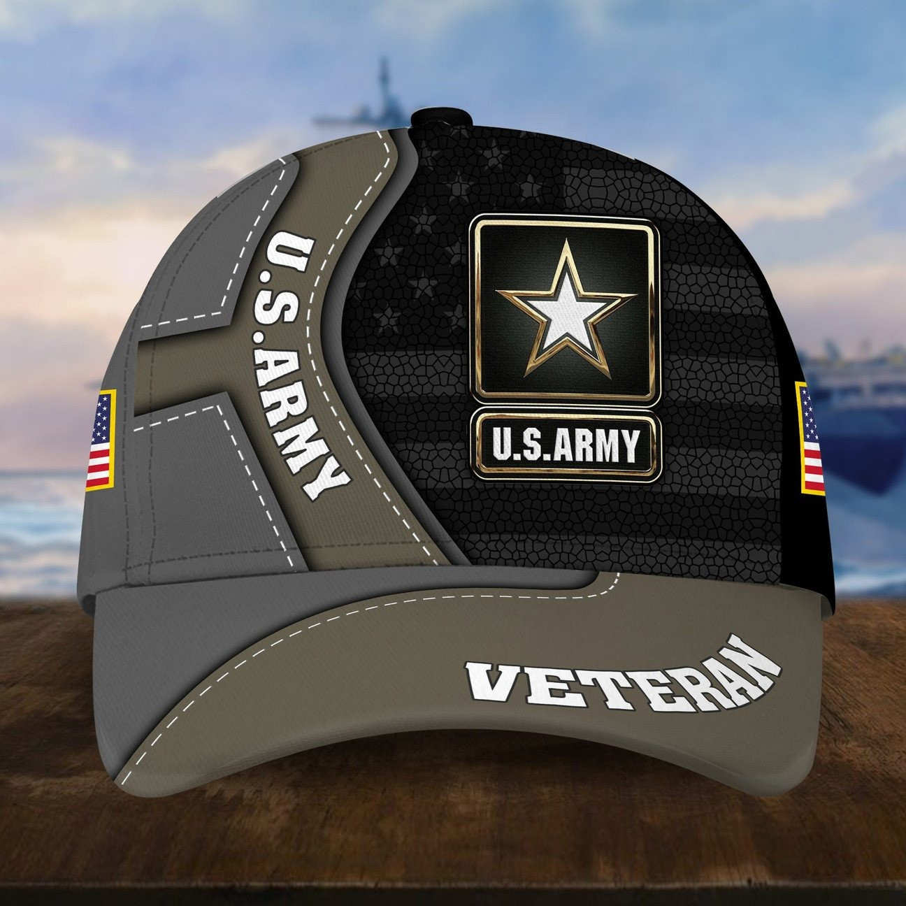 US Army with Star Baseball Cap Proudly Served Gift For Army on Veterans Day