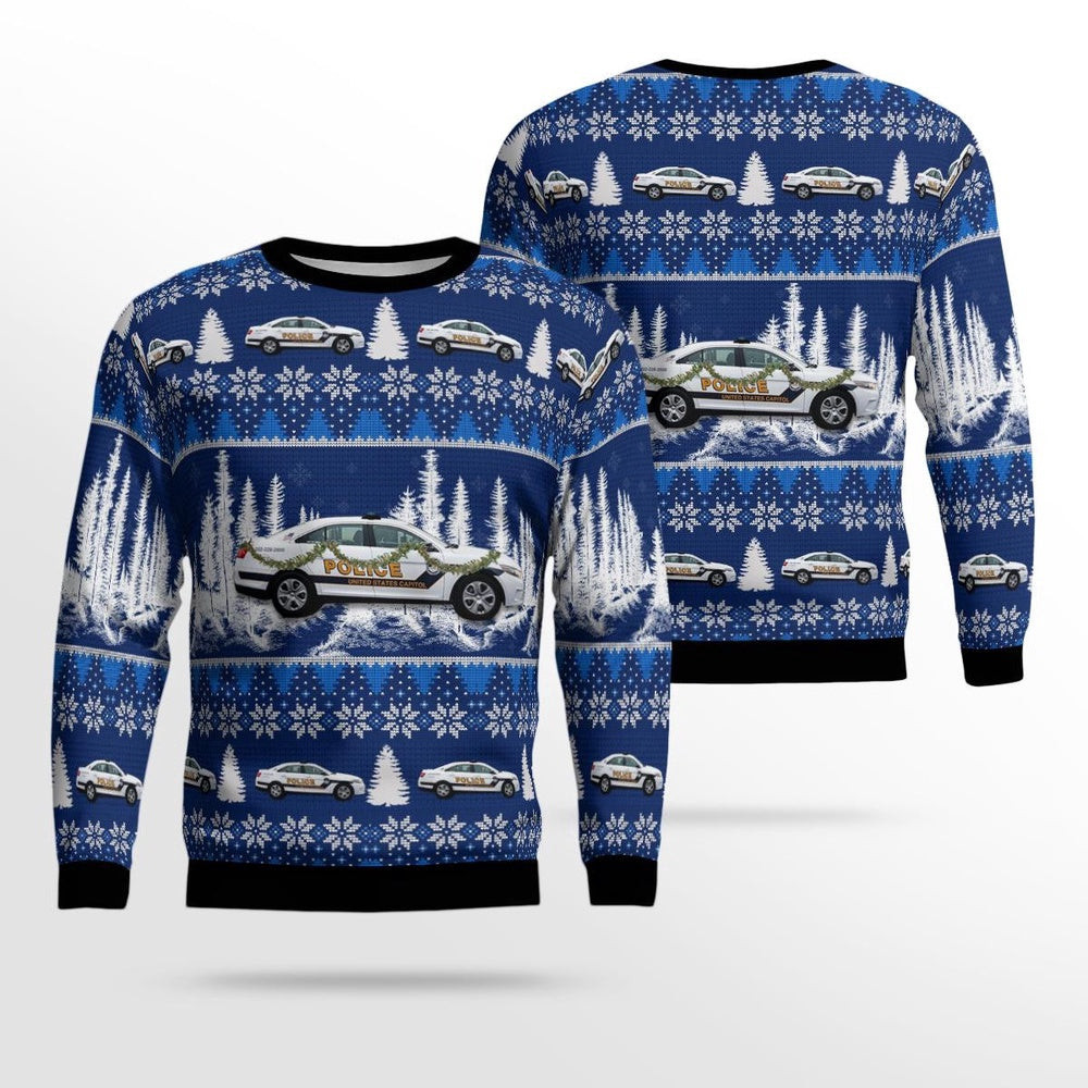 US Capital Police Christmas Ugly Sweater Gift For Christmas