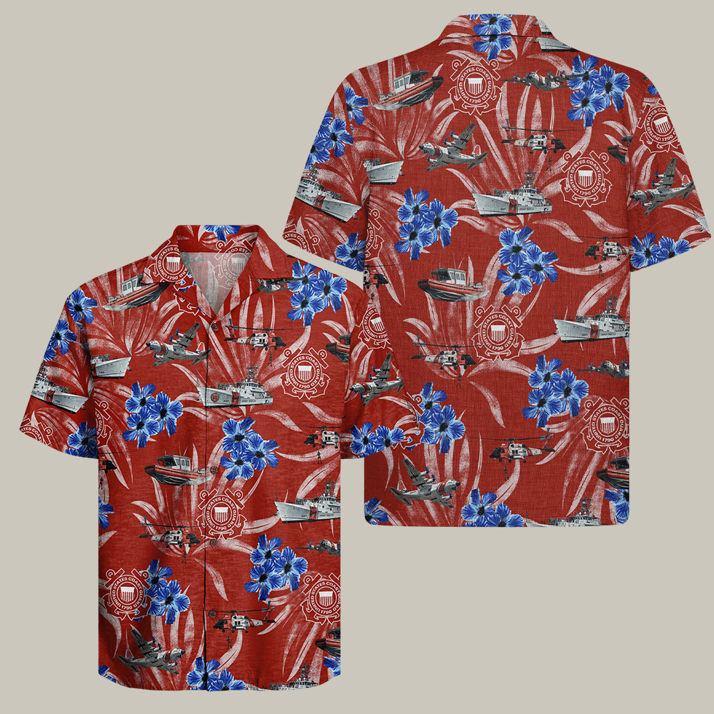 US Coast Guard 235th Anniversary Hawaiian Shirt Proud Coastie Apparel Best Veteran Gifts