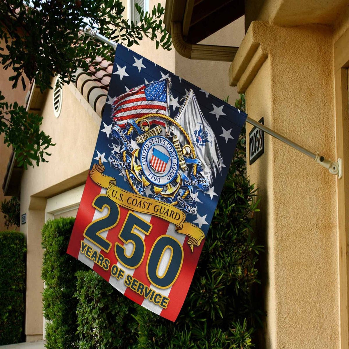 US Coast Guard 250 Years Of Service Flag 1790 Home Decor Gifts For Patriots