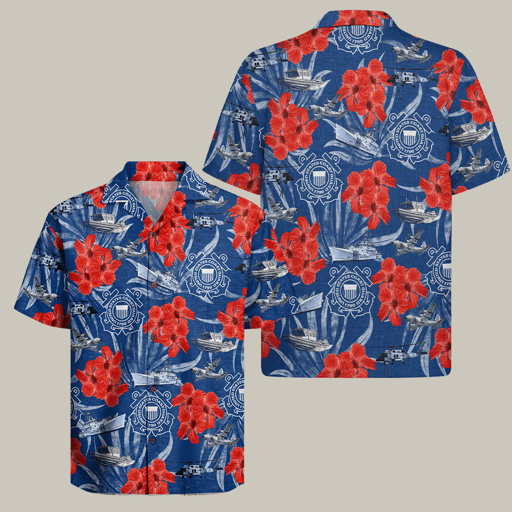 US Coast Guard 250th Anniversary Hawaiian Shirt Proud Coastie Apparel Gifts For Father