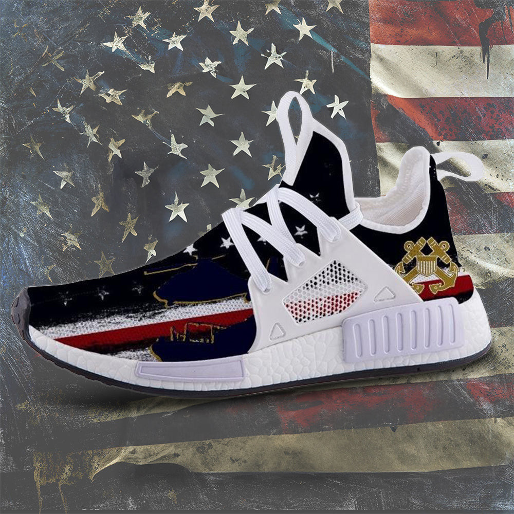 US Coast Guard American Flag Shoes Patriotic Merchandise Proud USCG Sneakers US Coast Guard American Flag Shoes Patriotic Merchandise Proud USCG Sneakers