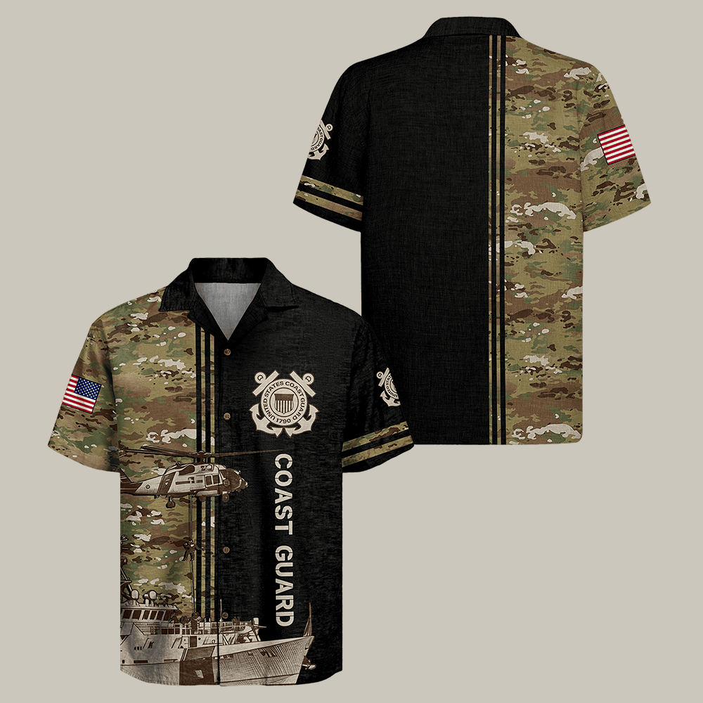 US Coast Guard Hawaiian Shirt Coast Guard 250th Anniversary Clothes Best Gift Idea