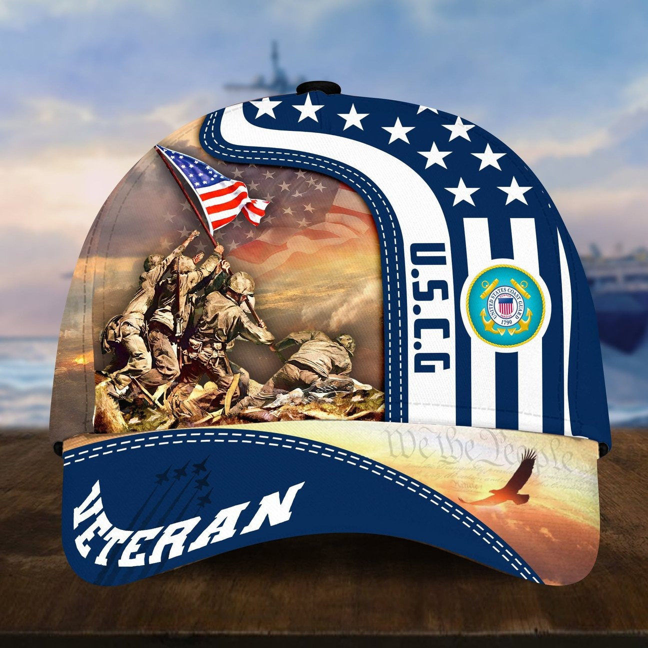 US Coast Guard Honoring All Who Served US Baseball Cap Nice Gift for Veterans