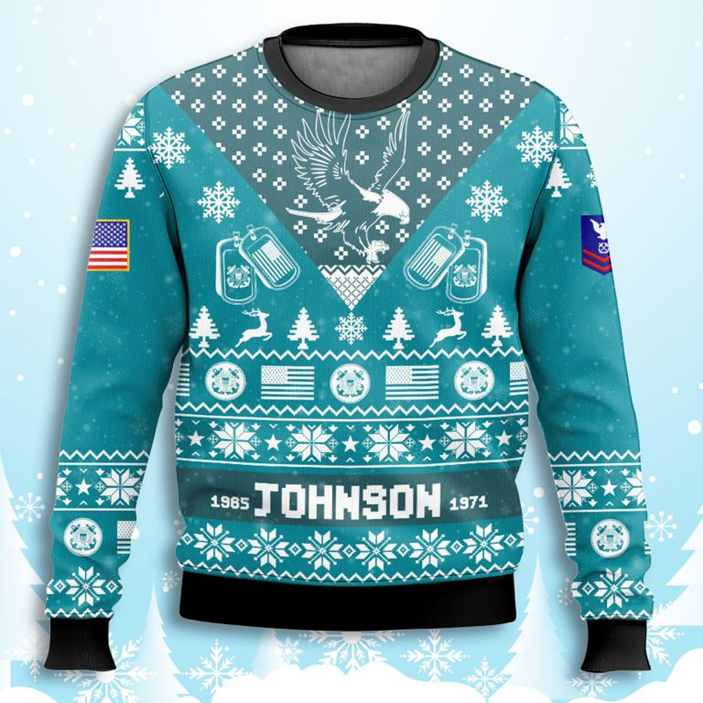 US Coast Guard IÃ¯Â¿Â½m Veteran Not A Sucker Or A Loser Ugly Sweater Gifts For Coast Guard Veterans