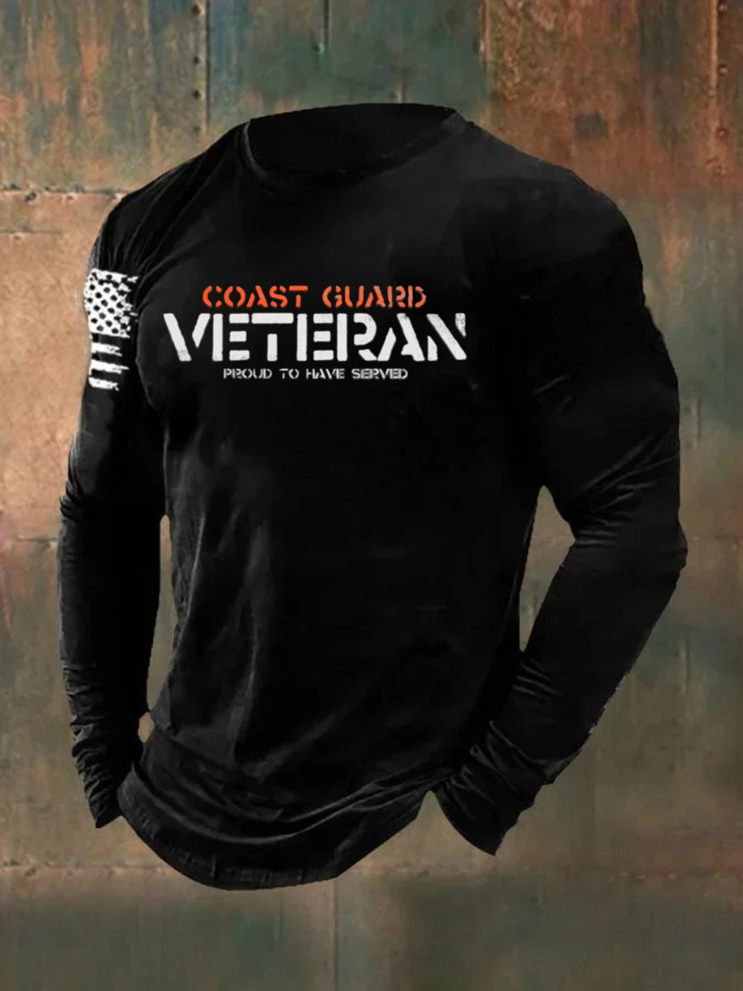 US Coast Guard Long Sleeve Shirt Proud To Have Served Veterans Day Memorial Merch