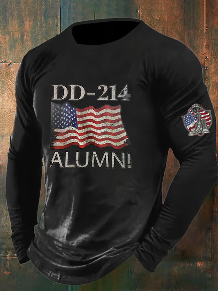 US DD 214 Veteran Vintage Long Sleeve Shirt DD 214 Apparel Best Gifts For Veterans