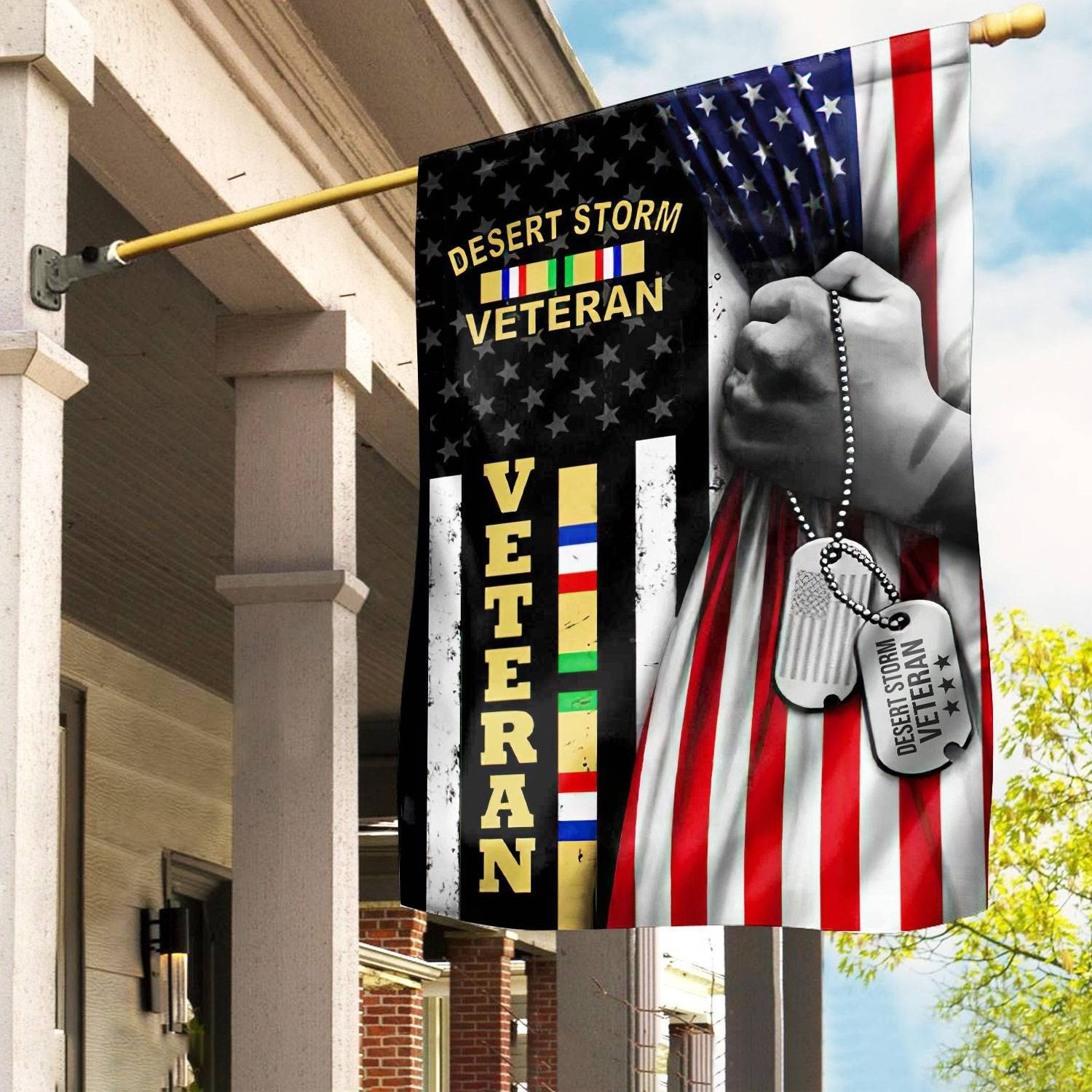 US Desert Storm Veteran Flag American Flag Gift For Desert Storm Veterans