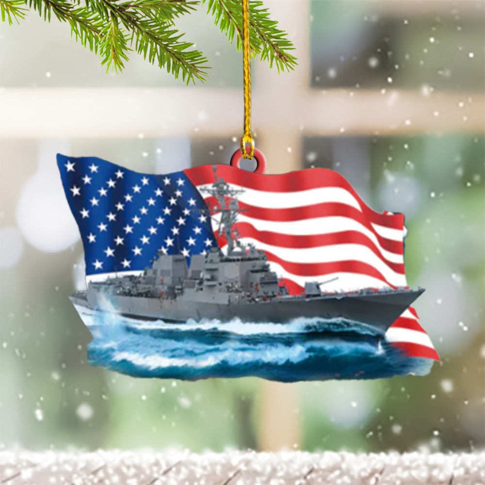 US Destroyer Christmas Ornament US Navy Christmas Ornaments Xmas Tree Decorations US Destroyer Christmas Ornament US Navy Christmas Ornaments Xmas Tree Decorations