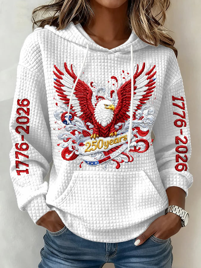 US Eagle 1776 2026 Anniversary Hoodie America 250 Years Womens Patriotic Hoodie Gifts US Eagle 1776 2026 Anniversary Hoodie America 250 Years Womens Patriotic Hoodie Gifts