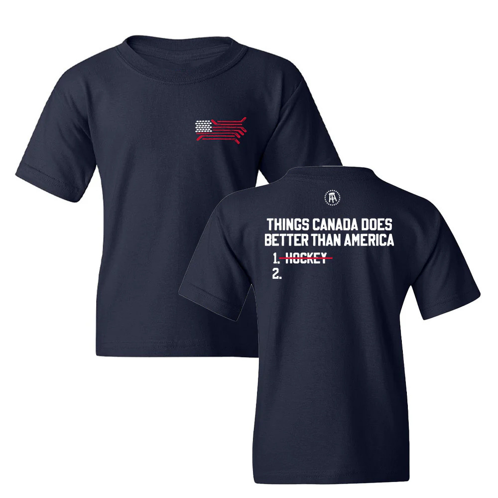 US Hockey Youth T-Shirt US Hockey Team Clothes 2026 Winter Olympic Gift For Fan