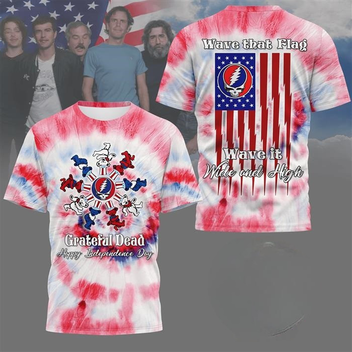 US Independence Day 4th July Grateful Dead Shirt Gifts For Father