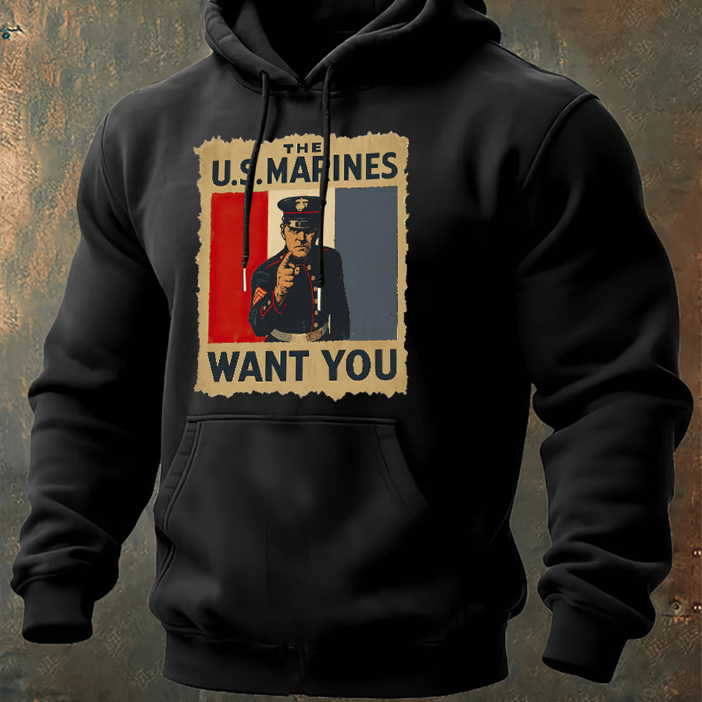 US Marine Corp Black Hoodie US Marines Wants You Usmc Apparel Marine Corps Gift Ideas