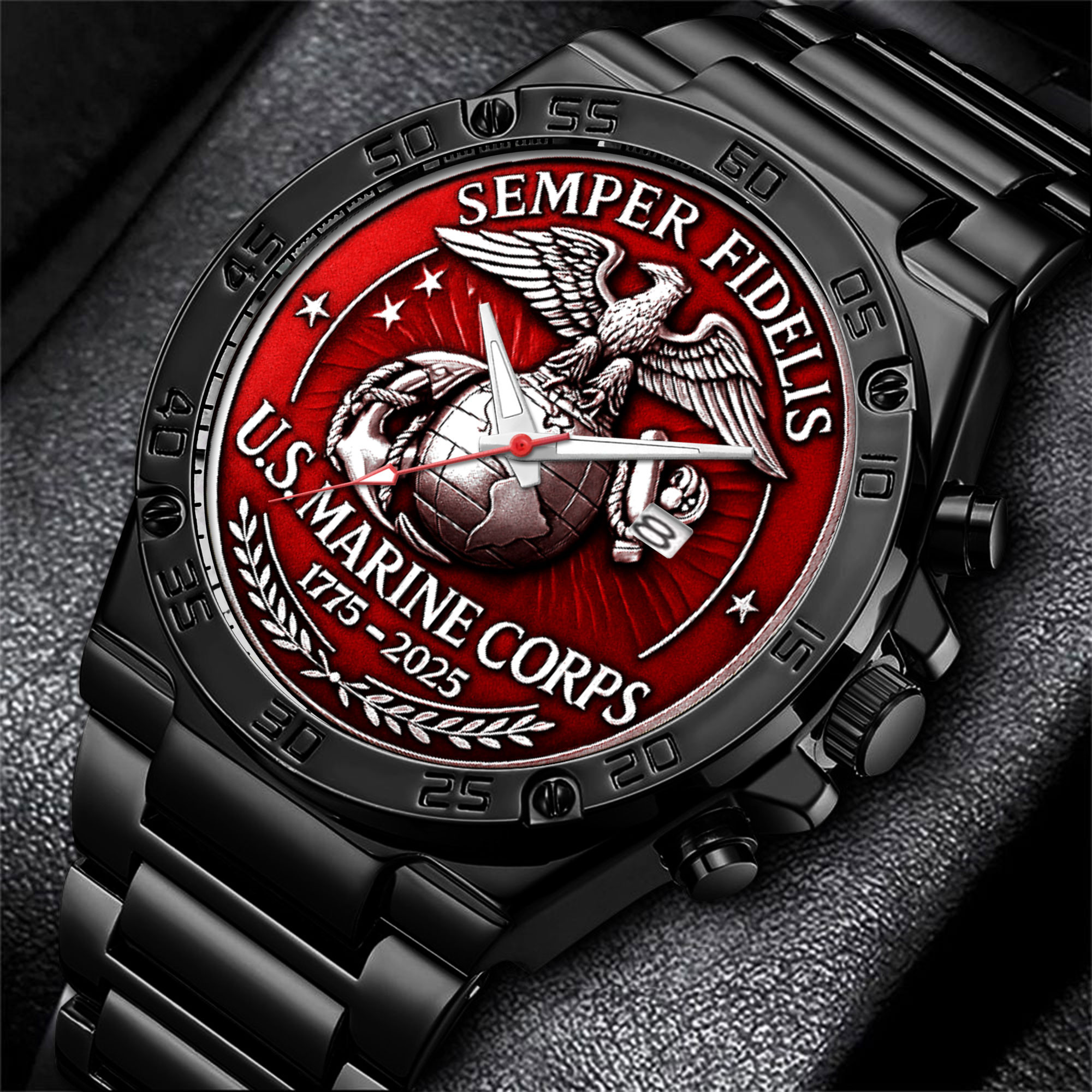 US Marine Corps 2025 Gentleman Stainless Steel Watch Mariens Watch USMC Gifts