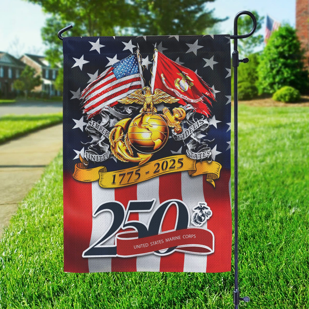 US Marine Corps 250th Anniversary Flag Home Decor Veteran Flag Christmas Gifts