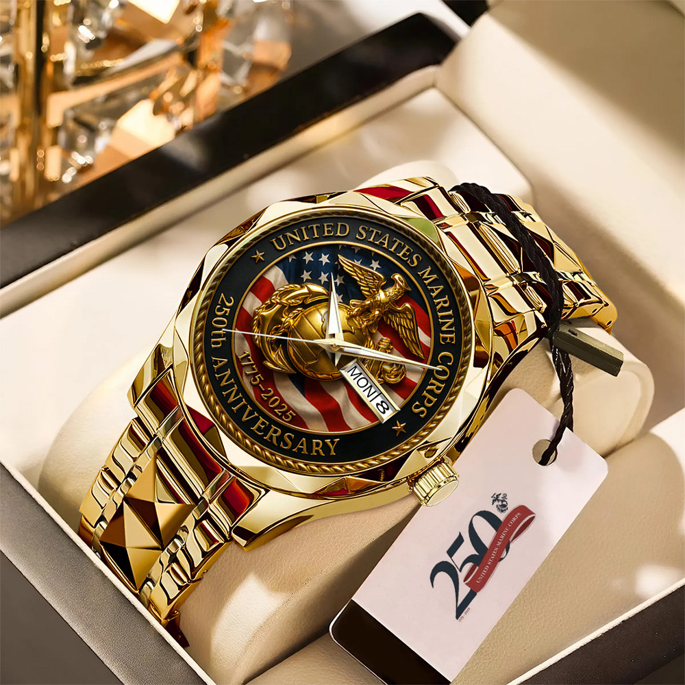 US Marine Corps 250th Anniversary Watch Marine Corps Watches Gifts For Veterans