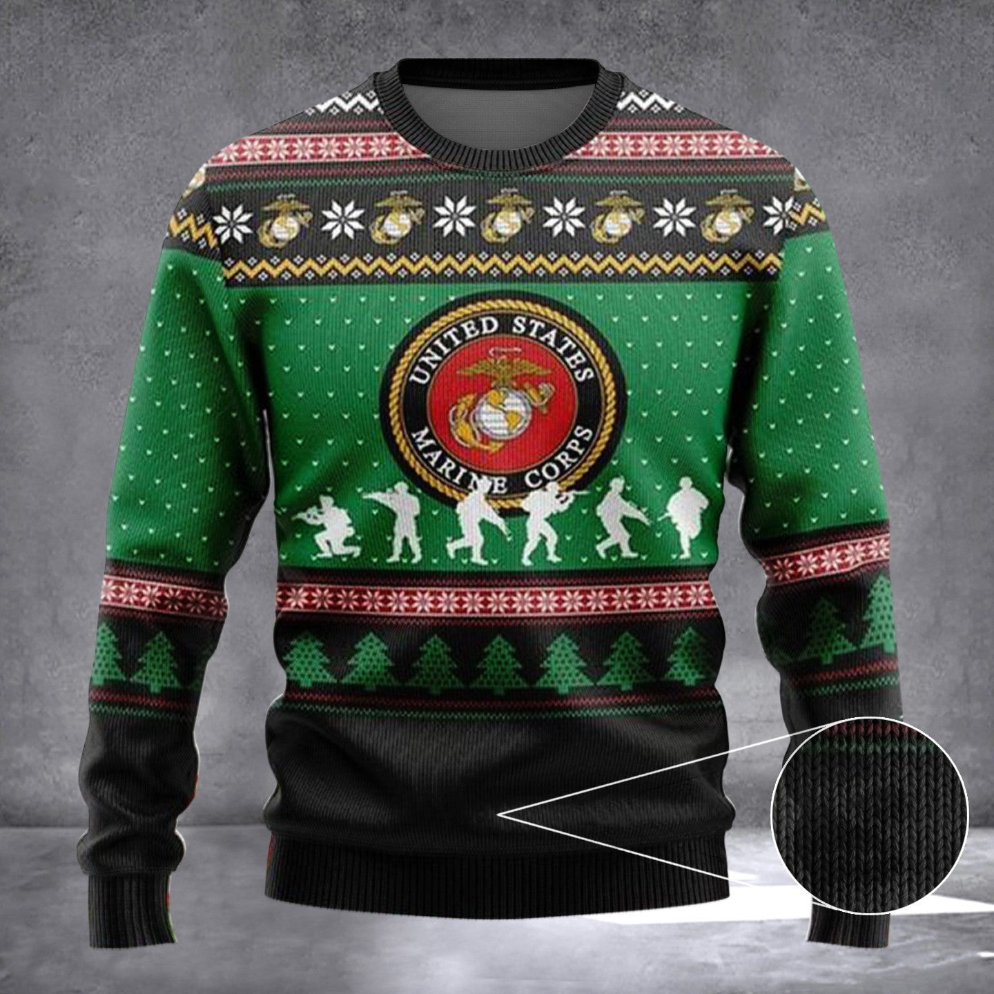 US Marine Corps Ugly Christmas Sweater USMC Veterans Sweater Gifts For Father US Marine Corps Ugly Christmas Sweater USMC Veterans Sweater Gifts For Father