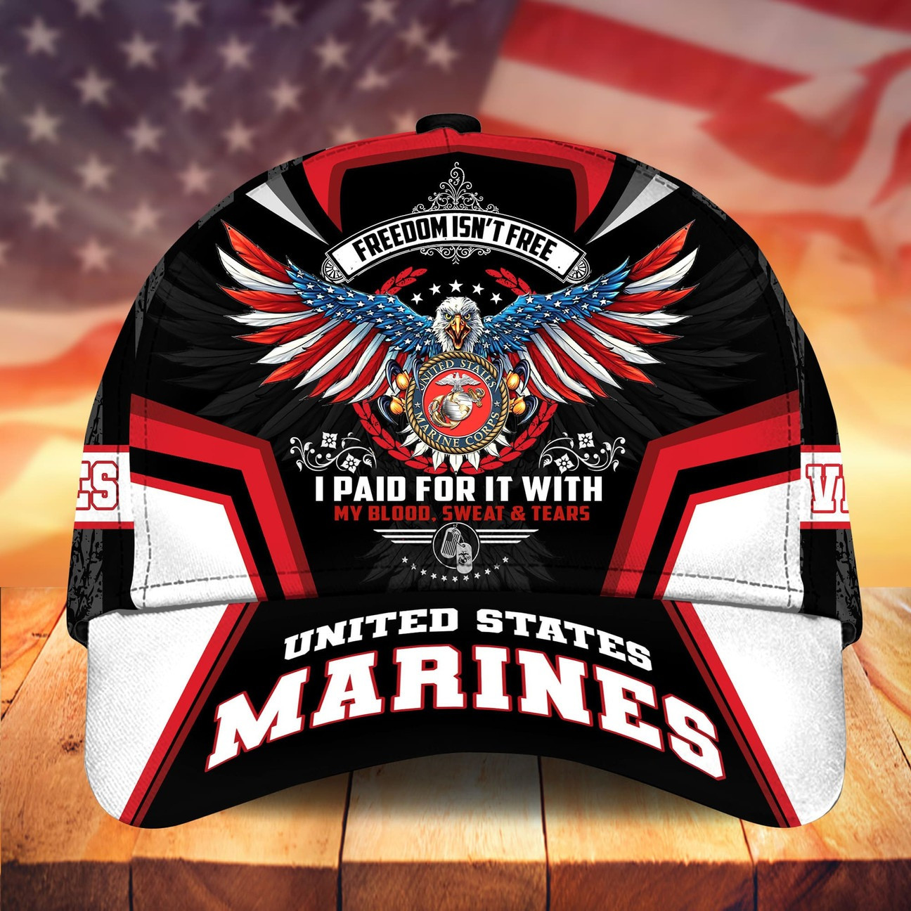 US Marine Eagle Freedom Is Not Free Cap Gift for Military Heroes on Veterans Day