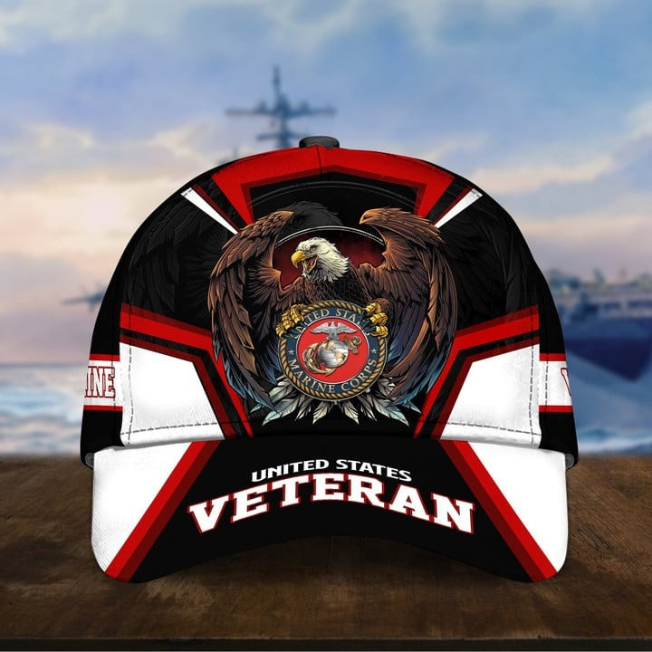 US Marine Patriotic Eagle With Army Seal Cap Memorable Gift for Father and Husband on Veterans Day