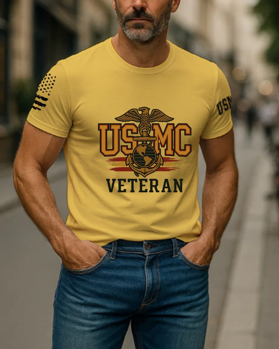US Marine Veterans T-shirt Proud USMC Merch Gifts For Veterans