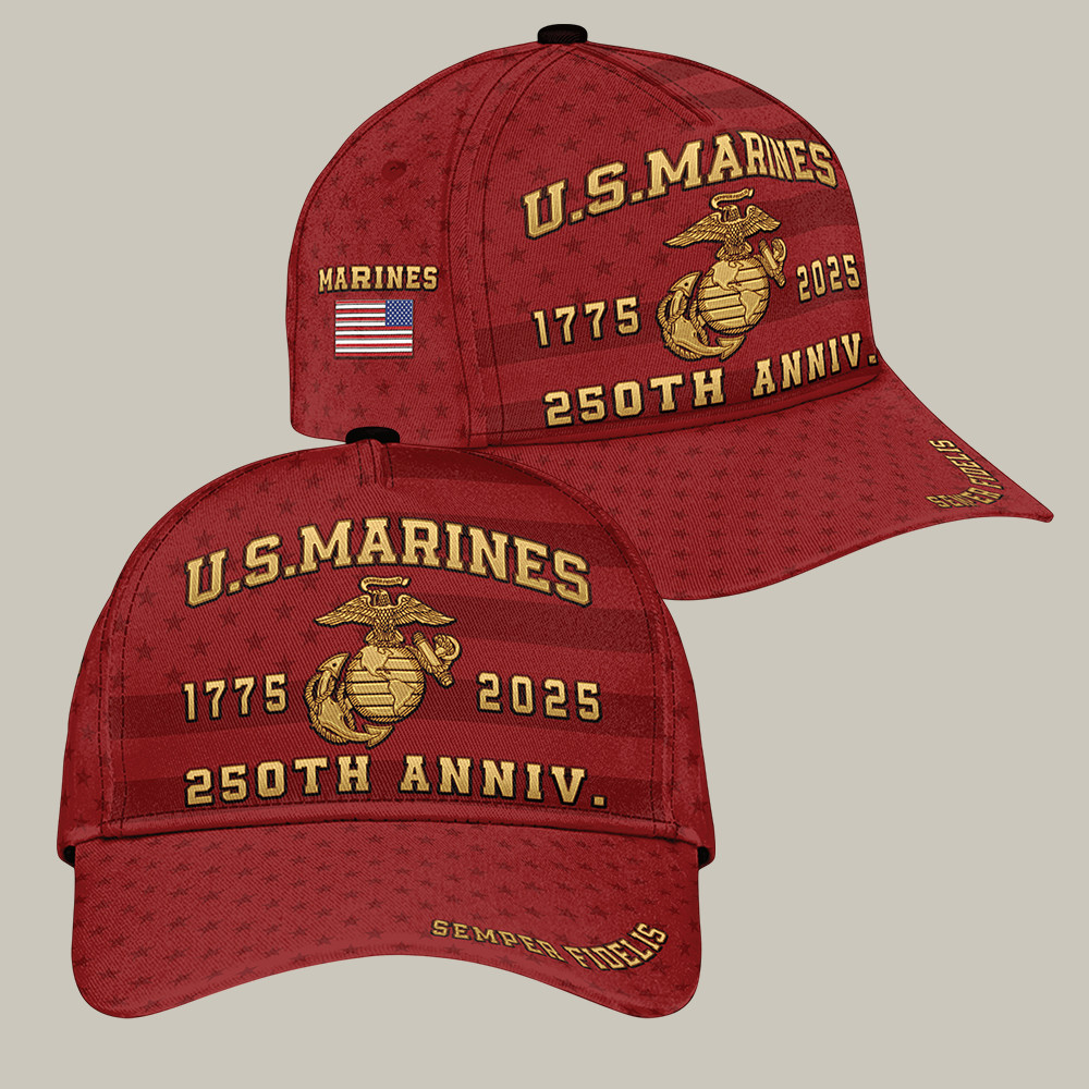 US Marines 250Th Anniversary 1775 2025 Hat Semper Fidelis Baseball Cap Gift For Him