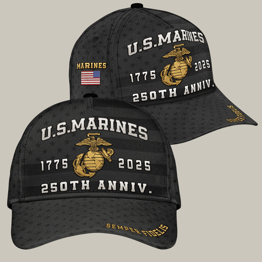 US Marines 250Th Anniversary 1775 2025 Hat US Marines Baseball Cap Gifts For Proud Dad