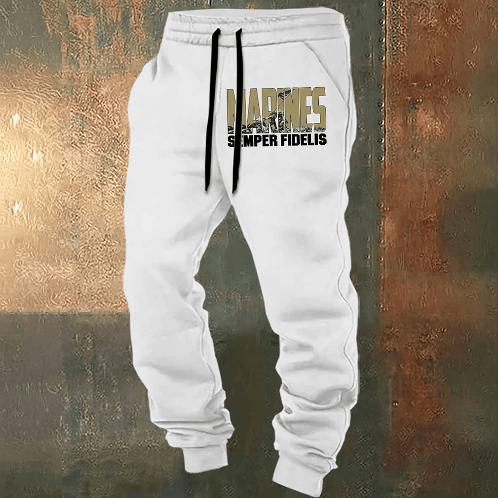 US Marines 250Th Anniversary Sweatpants Semper Fidelis Usmc Merch Gifts For Him