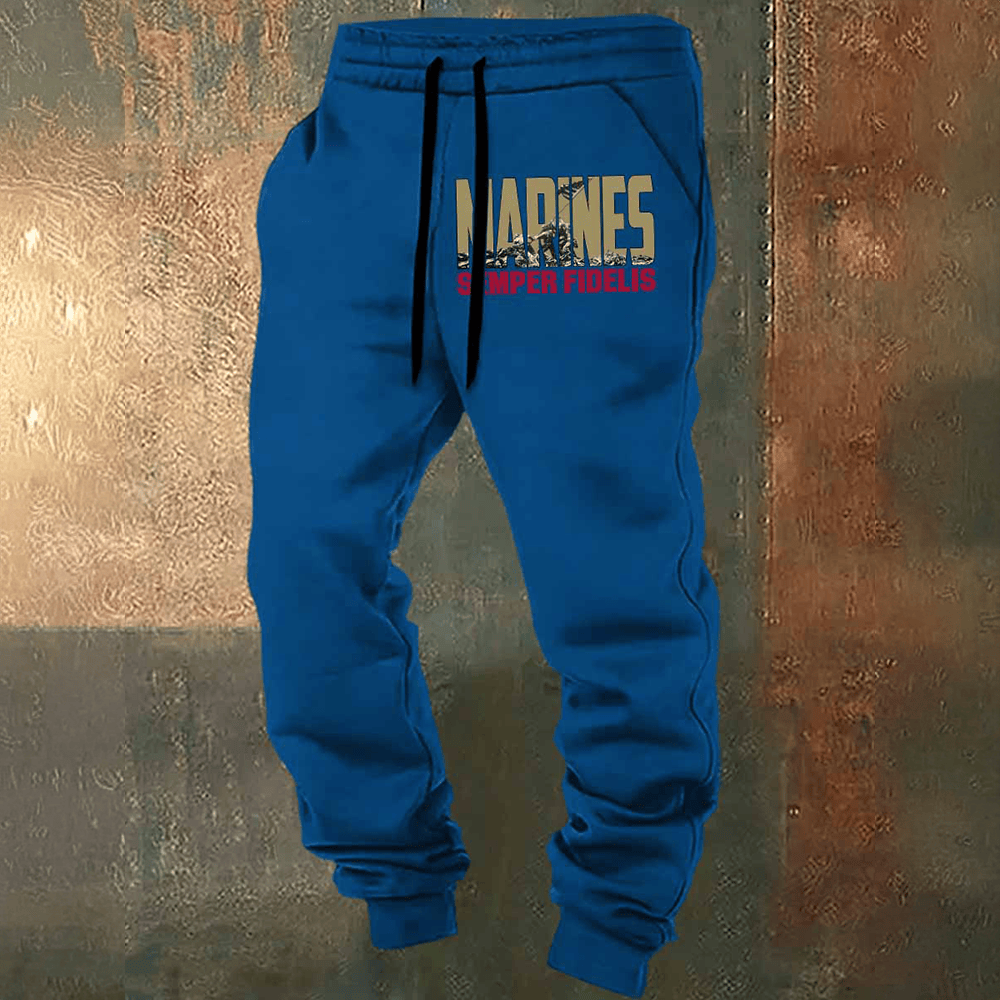 US Marines 250Th Anniversary Sweatpants Semper Fidelis Usmc Merch Gifts For Him