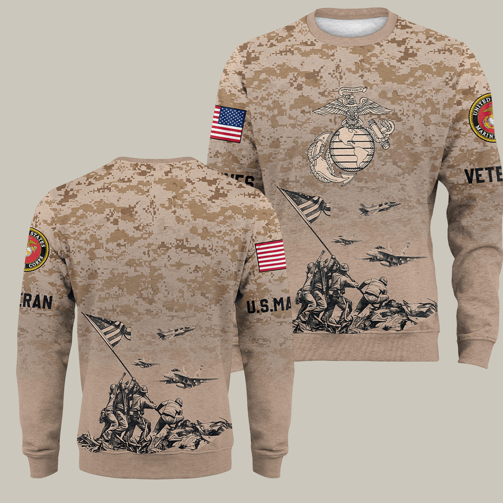 US Marines 250th Birthday Sweatshirt Freedom Fighter Shirt Veteran Gifts