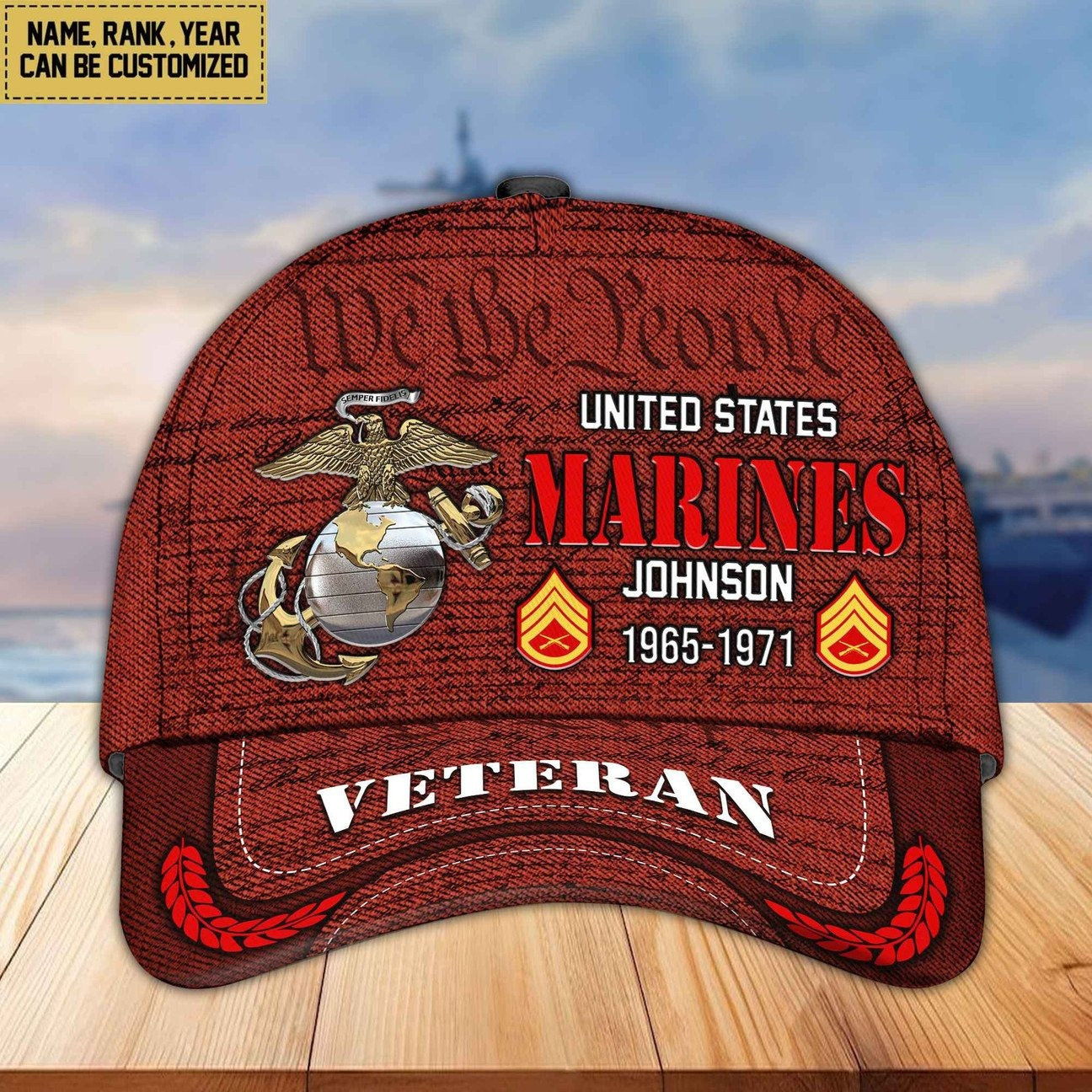 US Marines Personalized Custom We All People Baseball Cap Gift For Veterans Day