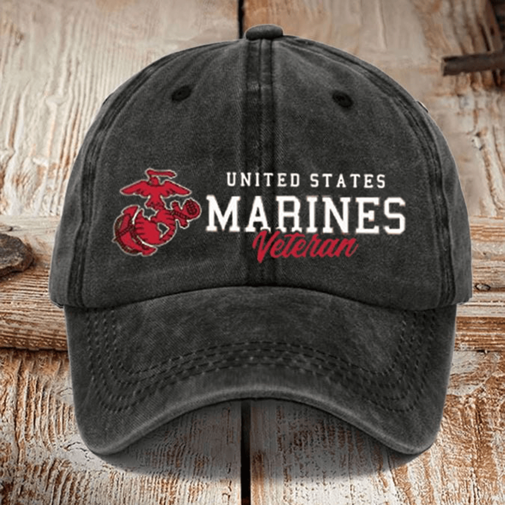 US Marines Veteran Hat Semper Fidelis Baseball Cap United States Marine Gifts