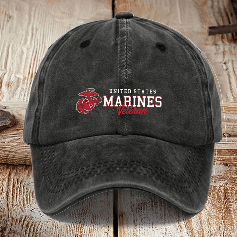 US Marines Veteran Hat Semper Fidelis Baseball Cap United States Marine Gifts