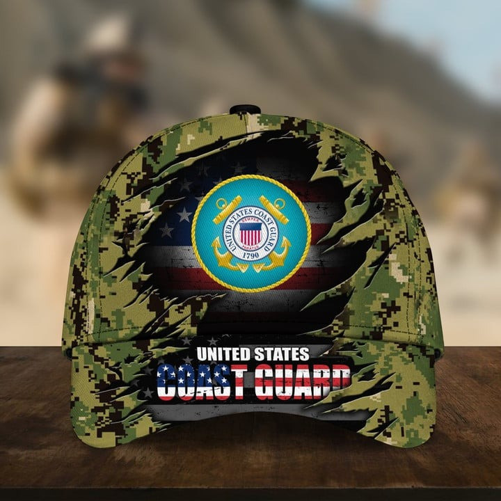 US Military Service Coast Guard Cap Best Gift For Friends and Husband and Dad on Veterans Day