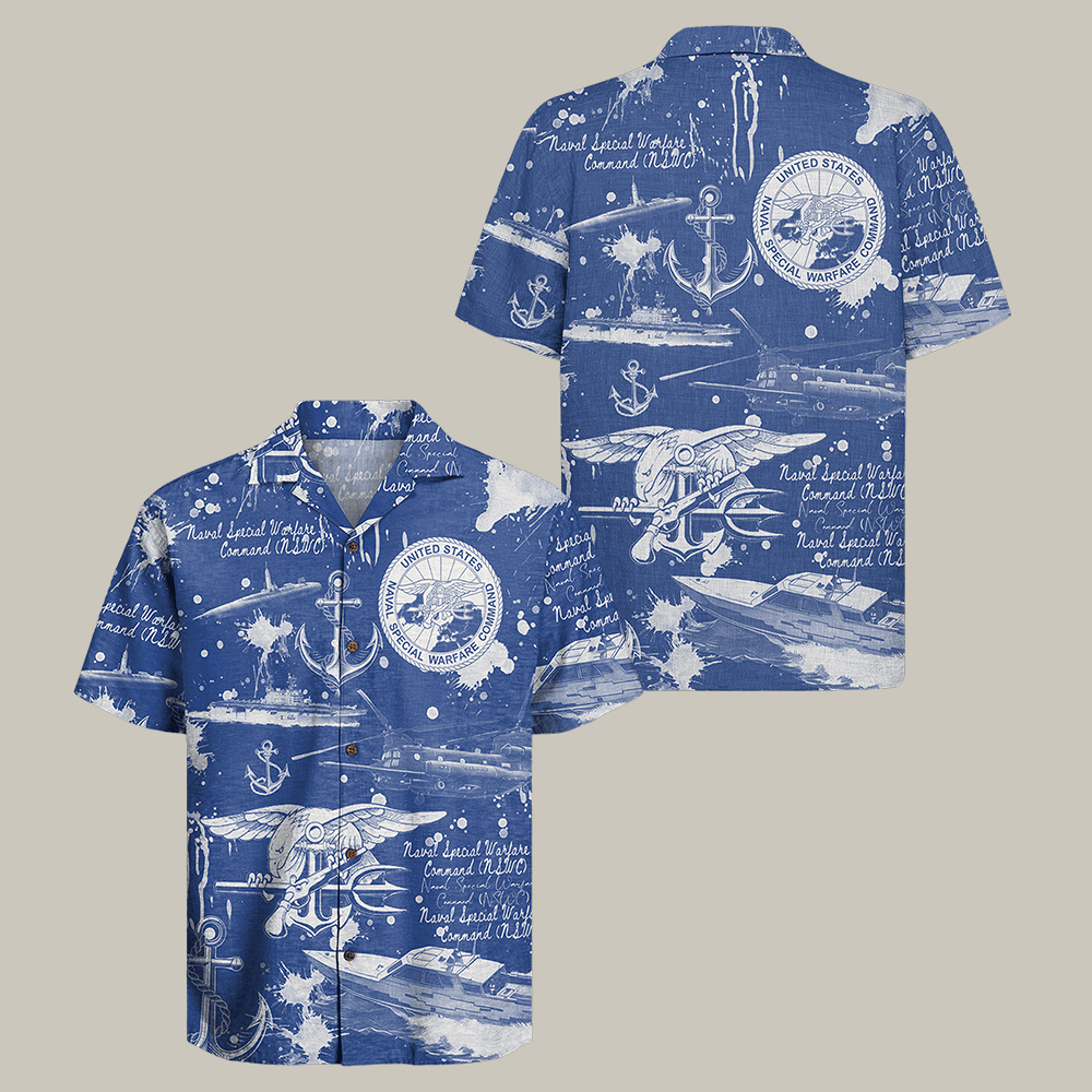 US Naval Special Warfare Command 250th Years Of Service Hawaiian Shirt Navy Veteran Clothes