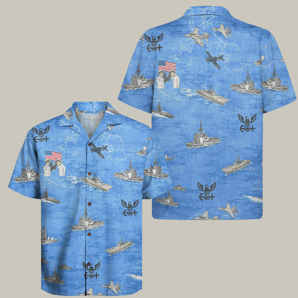 Us Navy 250th Anniversary Hawaiian Shirt Navy Clothing Us Navy Gifts For Him