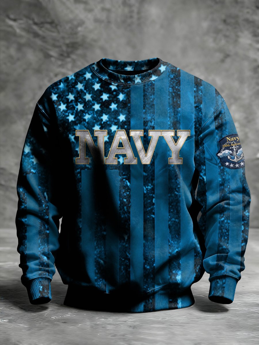 US Navy 250Th Anniversary Sweatshirt Mens Patriotic Clothing Gifts For Navy US Navy 250Th Anniversary Sweatshirt Mens Patriotic Clothing Gifts For Navy