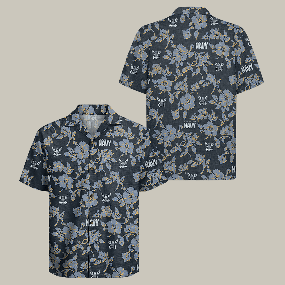 US Navy 250th Years Of Service Hawaiian Shirt Navy Strong Shirt Gift For Boyfriend