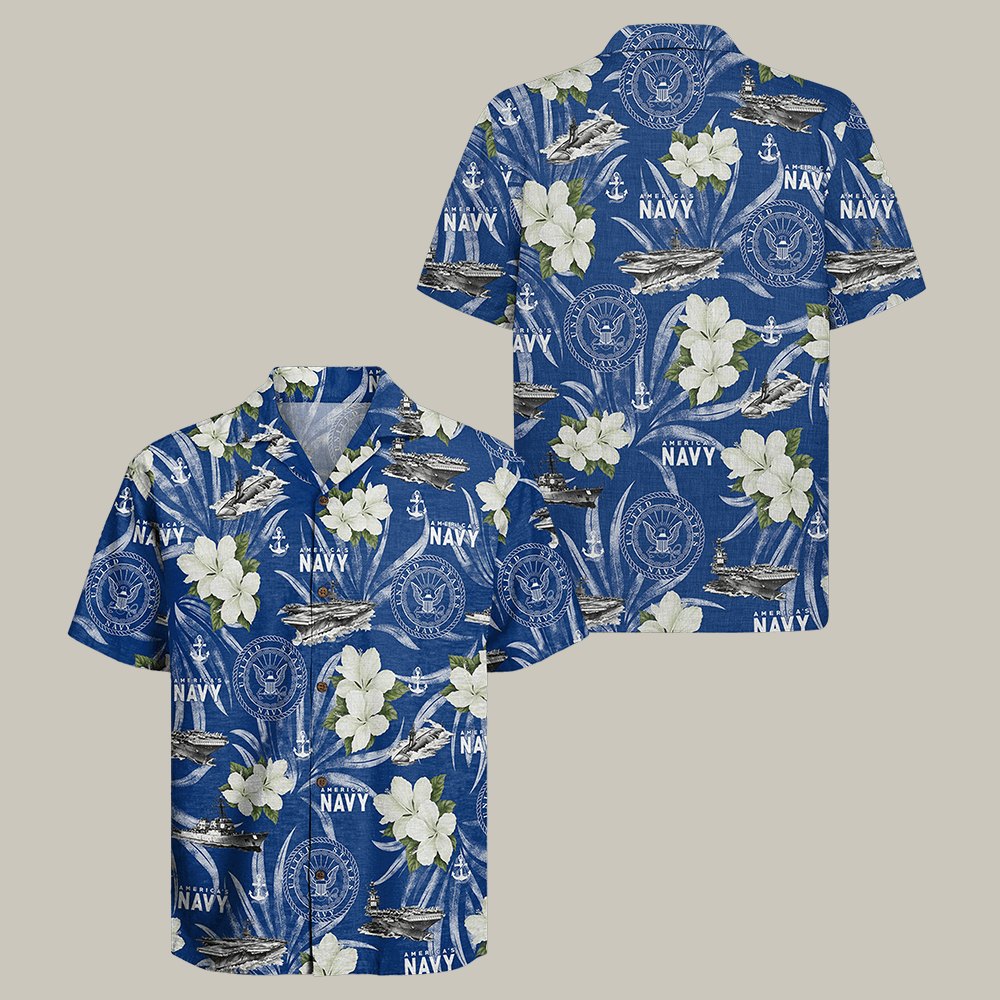 US Navy 250th Years Of Service Hawaiian Shirt Navy Veteran Clothes Best Gift For Dad
