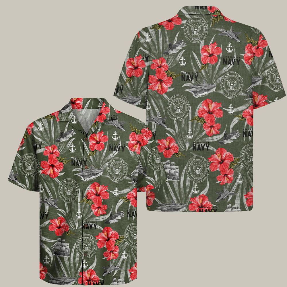 Us Navy 250th Years Of Service Hawaiian Shirt Veteran Apparel Navy Retirement Gifts