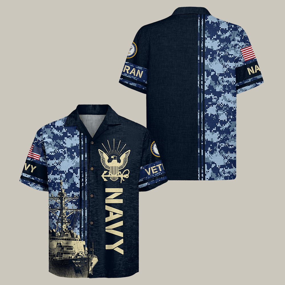 US Navy 250th Years Of Service Hawaiian Shirt Veterans Day Clothes Gift For Him