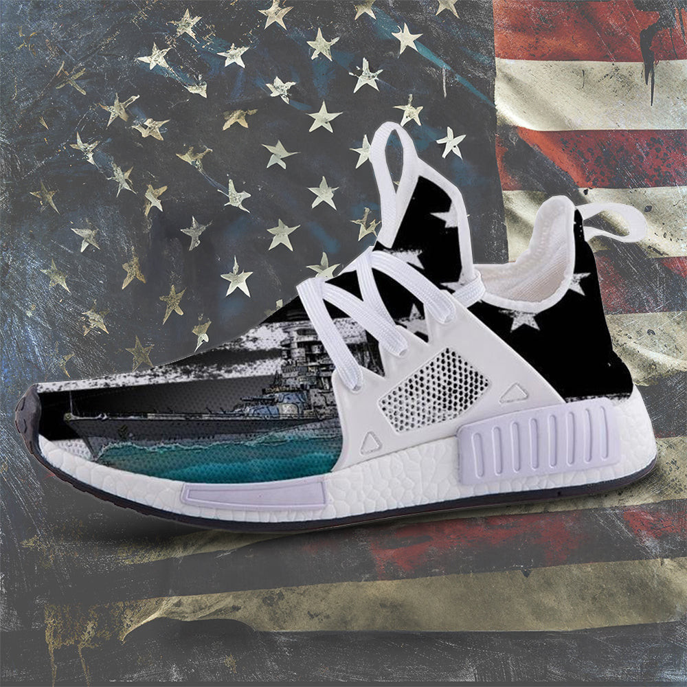 US Navy Battleship Shoes Proud Military Veteran Patriotic Sneakers USN Merchandise US Navy Battleship Shoes Proud Military Veteran Patriotic Sneakers USN Merchandise