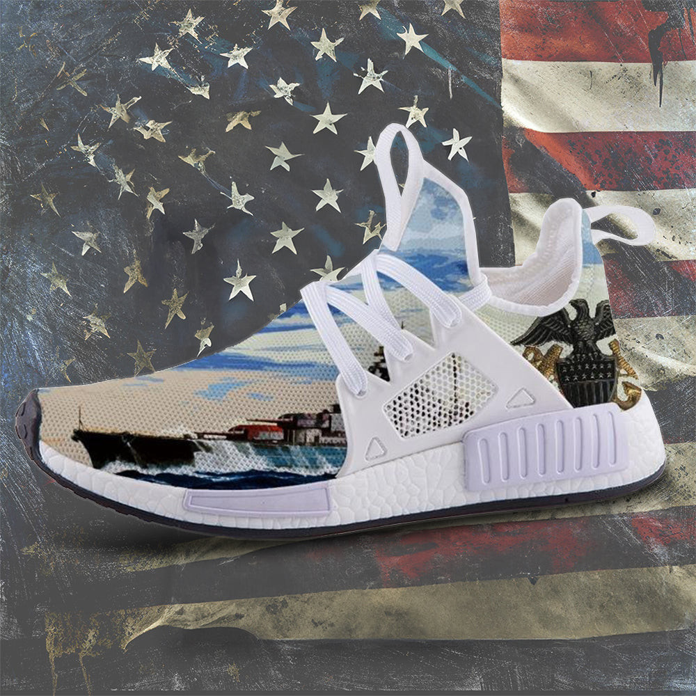US Navy Battleship Shoes Proud Military Veteran USN Sneakers Gifts For Navy US Navy Battleship Shoes Proud Military Veteran USN Sneakers Gifts For Navy