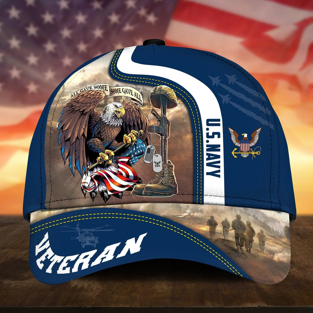 US Navy Cap Bald Eagle All Gave Some Gift for Proud Military On Veterans Day