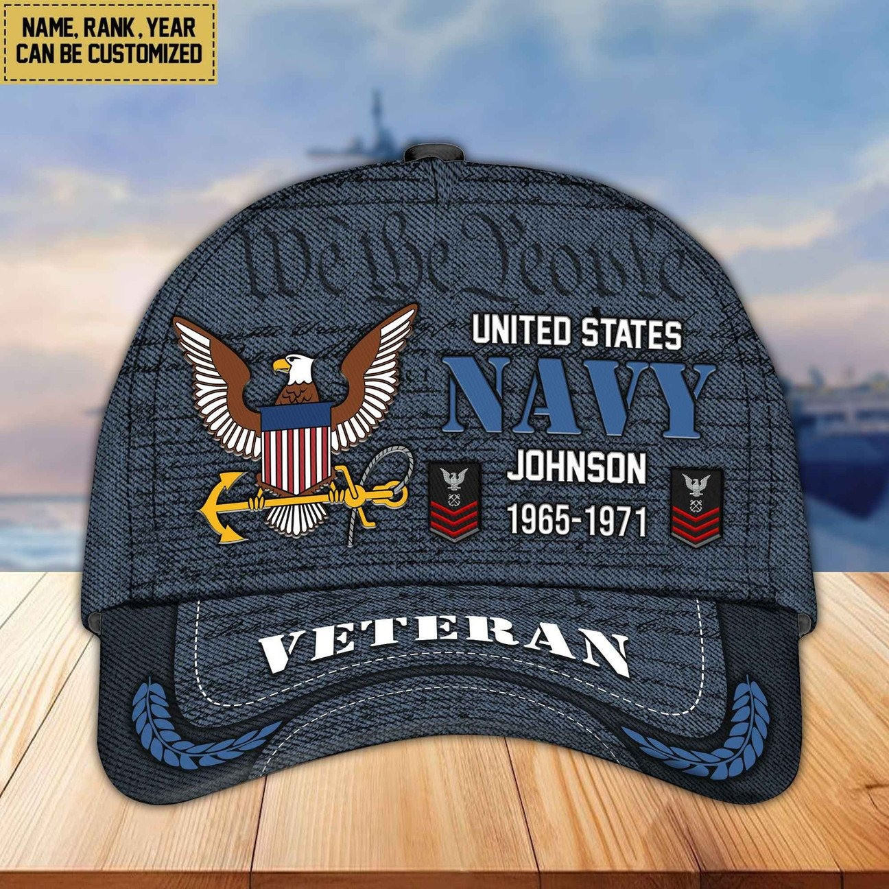 US Navy Personalized Custom We All People Baseball Cap Gift For Veterans Day